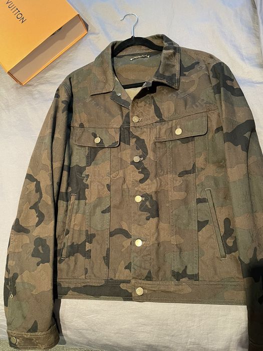 Supreme x Louis Vuitton Jacquard Denim Trucker Jacket 'Camo