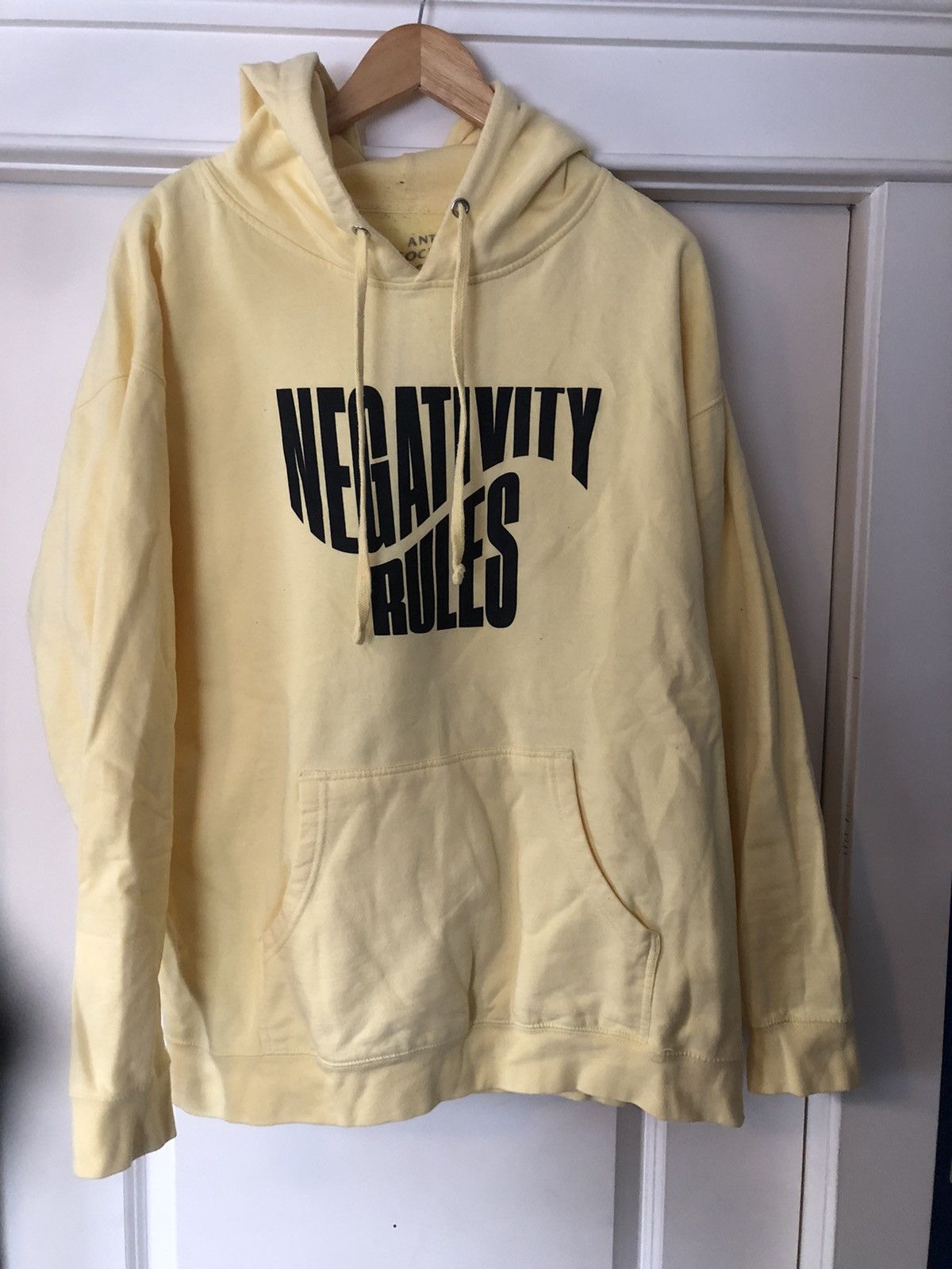 Anti Social Social Club Negativity Rules Hoodie | Grailed