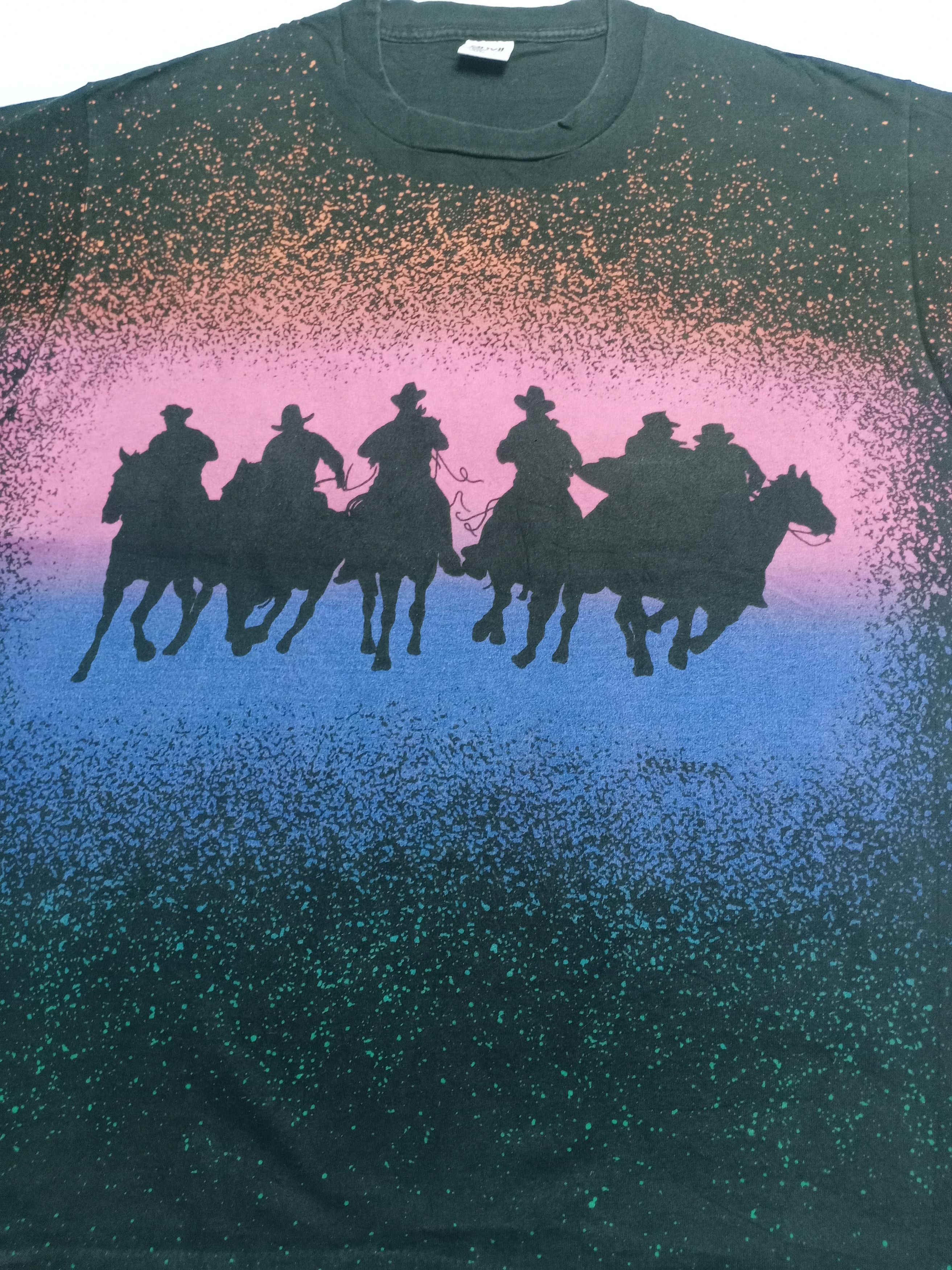 Cowboy Equipment × Vintage Vintage 90s Cowboys American History Overprint T-shirt Size US XL / EU 56 / 4 - 9 Thumbnail