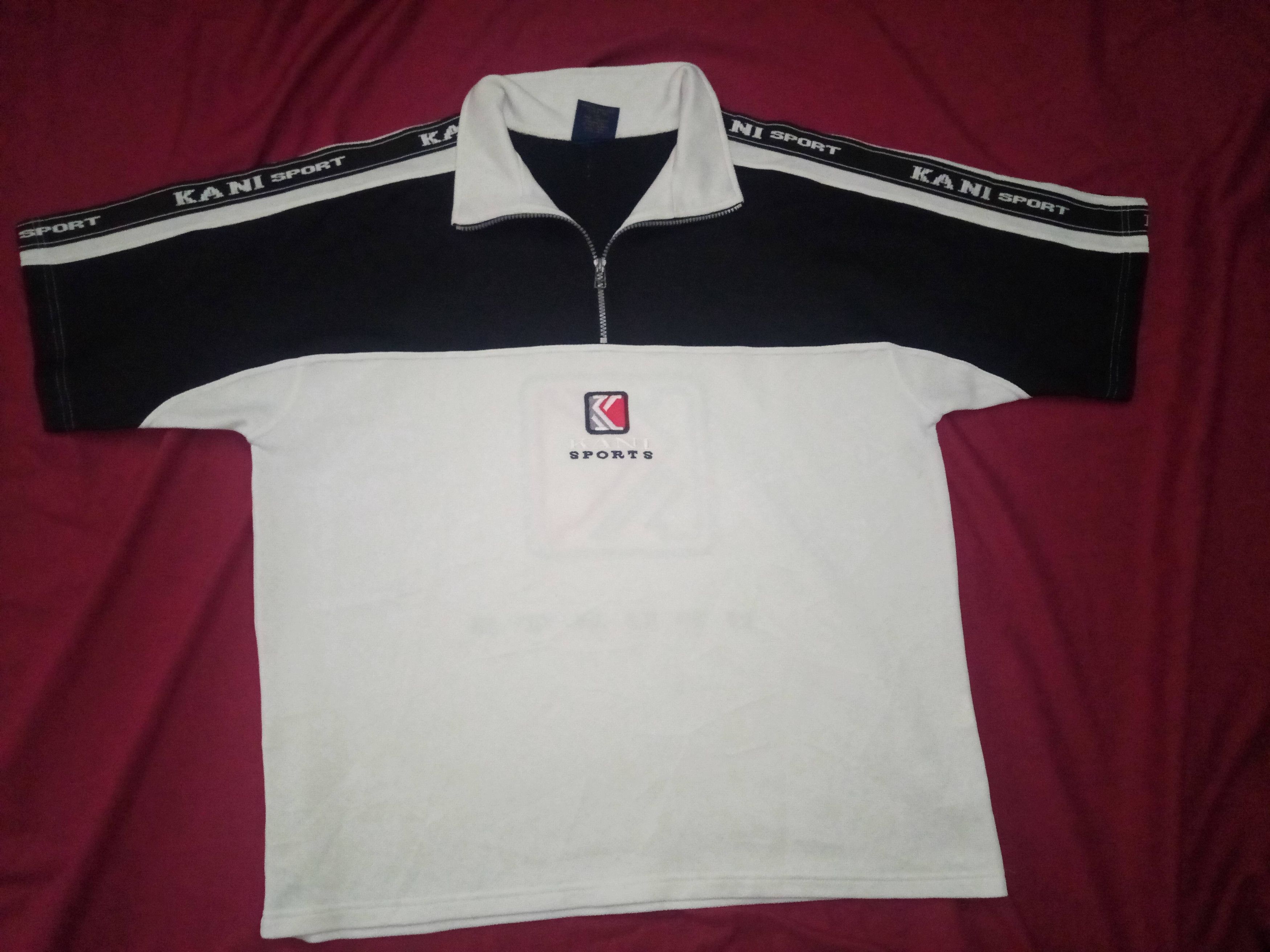 Rap Tees VTG 90s Y2K Karl Kani Half Zip jersey pullover hip hop Size US L / EU 52-54 / 3 - 2 Thumbnail