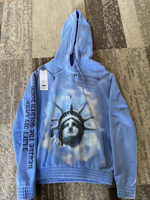 Off white best sale blue liberty hoodie