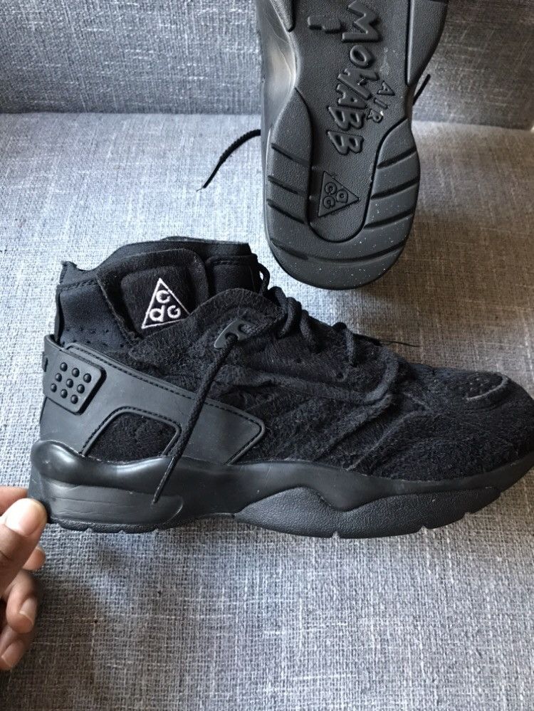Comme des Garcons Homme Plus Comme des Garcons x Nike Air Mowabb Black Size US 8 / EU 41 - 4 Thumbnail