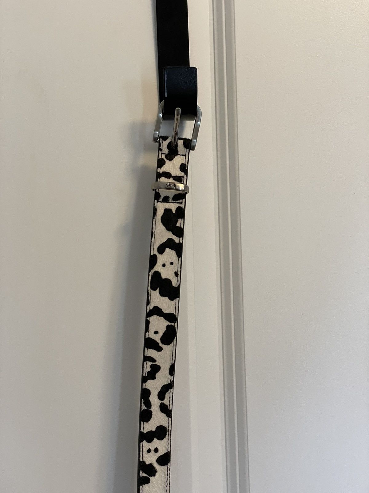 Stussy Pony Hair Dress Belt - cow print | Grailed