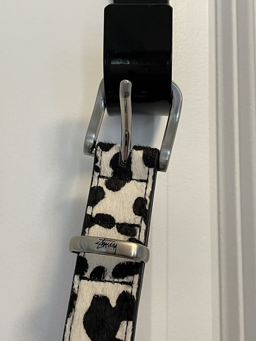 Stussy Pony Hair Dress Belt - cow print | Grailed