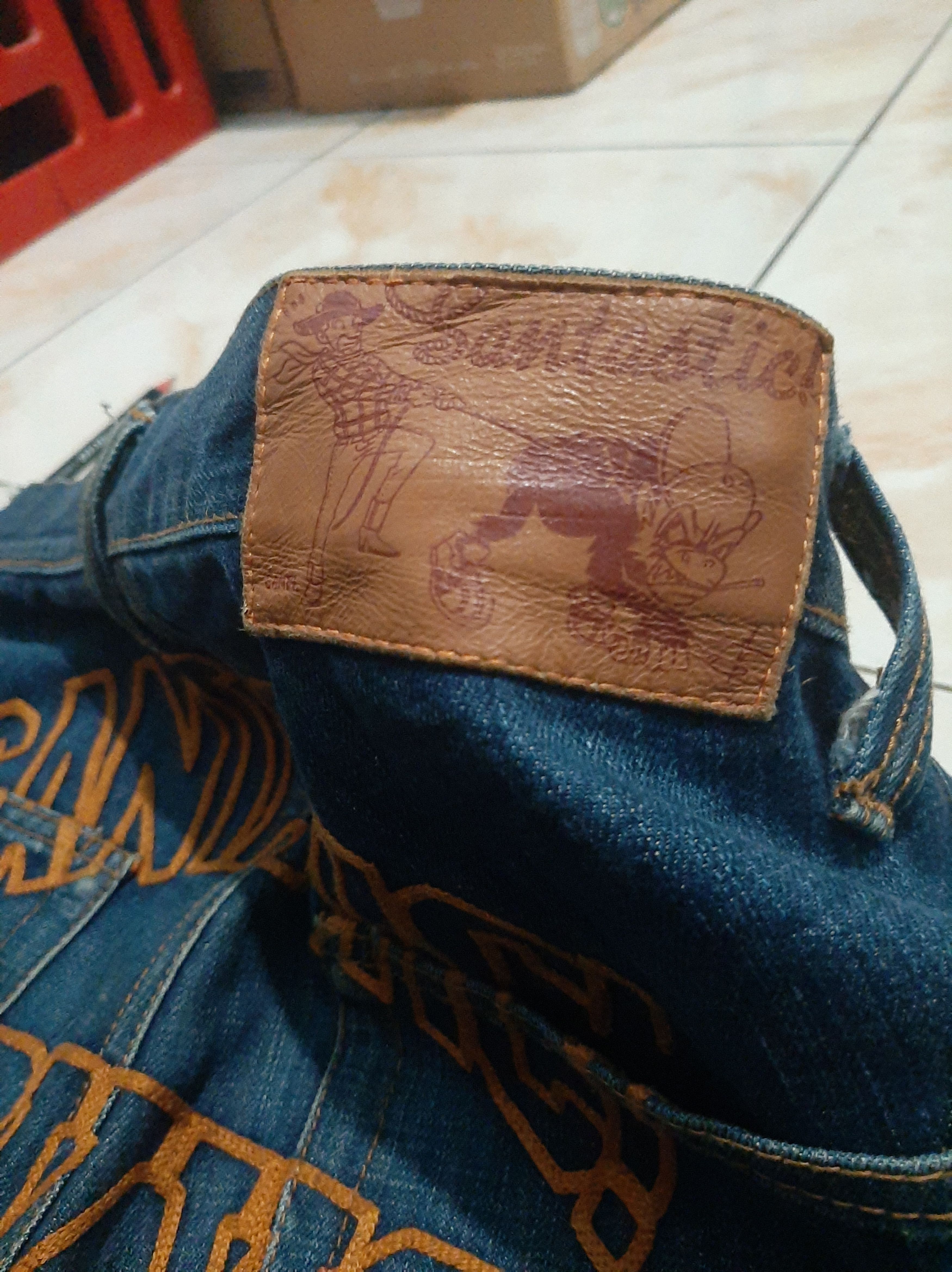 Japanese Brand × Vintage ☀️ RARE VINTAGE☀️ Santastic Japanese Denim Back Embroidery Size US 32 / EU 48 - 3 Thumbnail