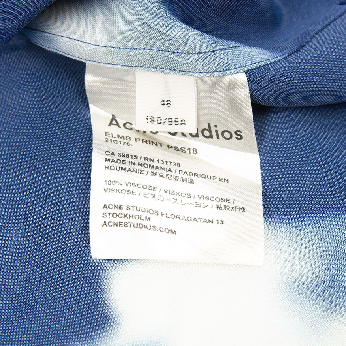 Acne Studios Elms print cloud shirt