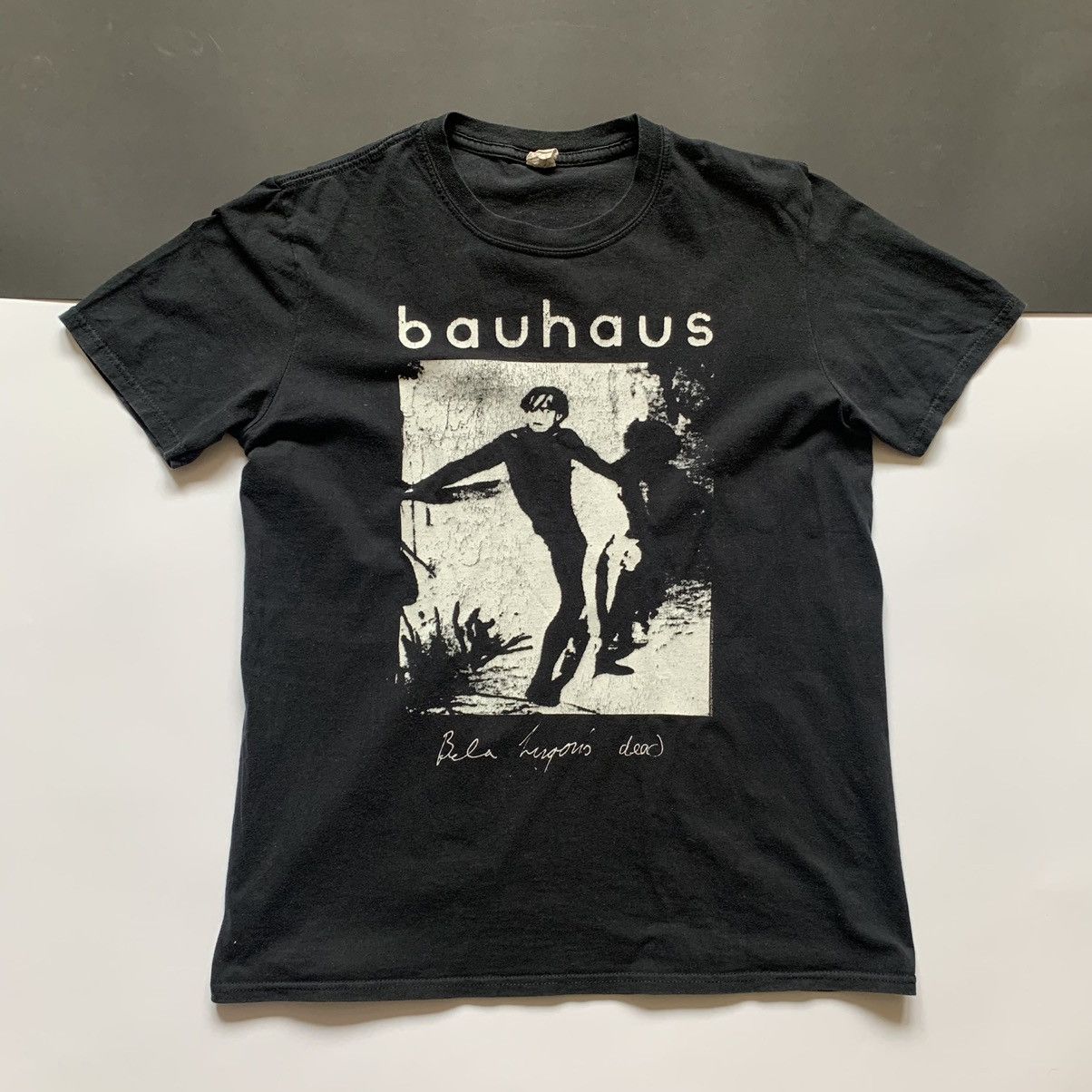 image of Band Tees x Rick Owens Bauhaus Vintage T-Shirt in Black, Men's (Size Medium)