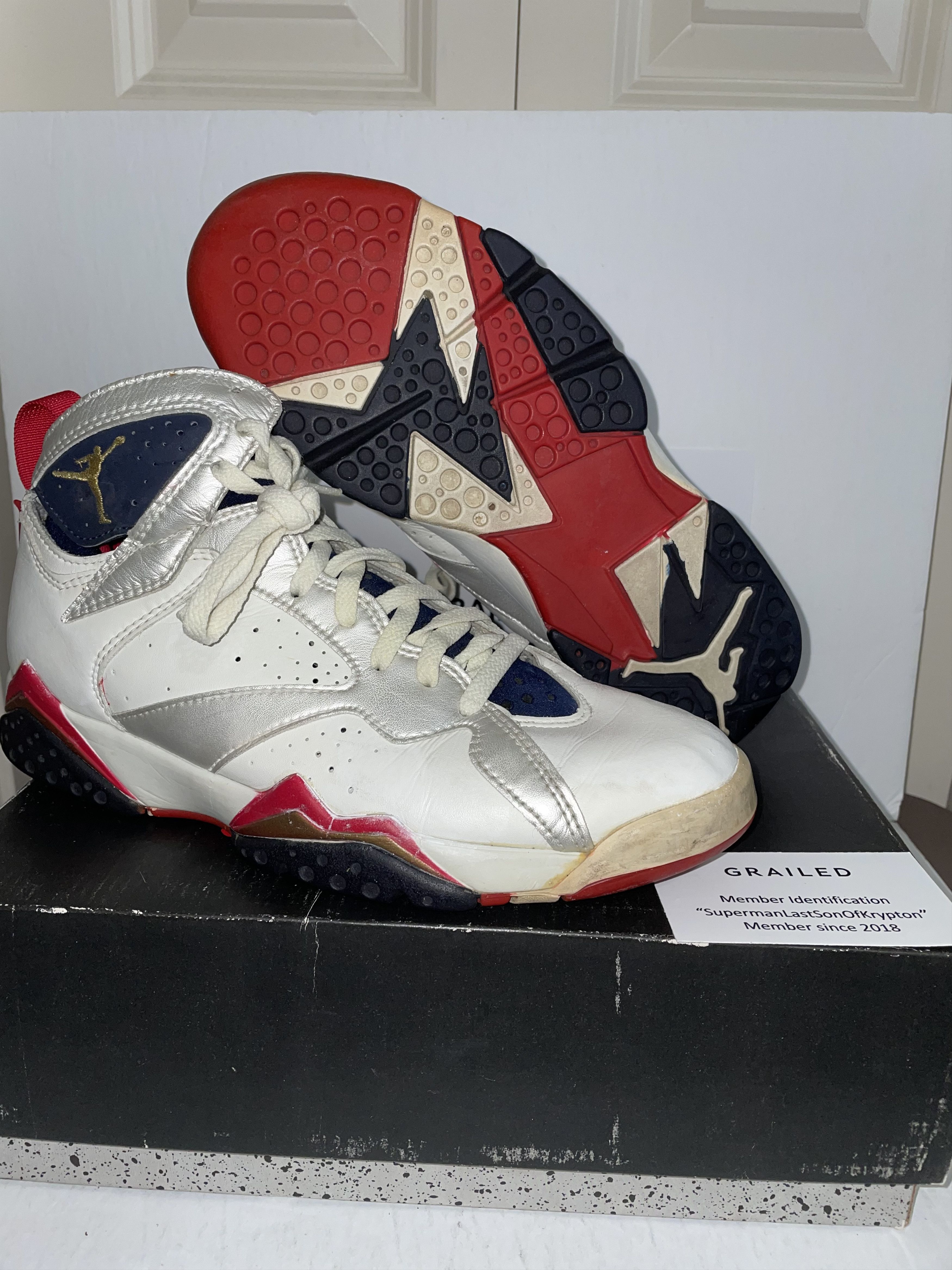 Nike RARE ORIGINAL 1992 Air Jordan VII 7 Olympics model | Grailed