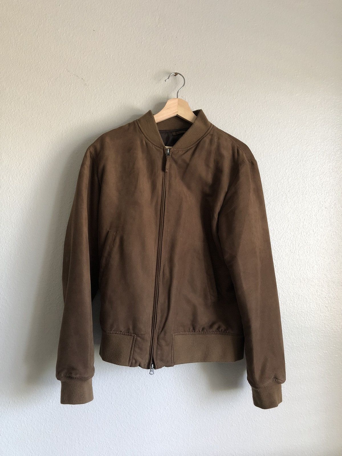 Uniqlo UNIQLO FAUX SUEDE BOMBER JACKET | Grailed