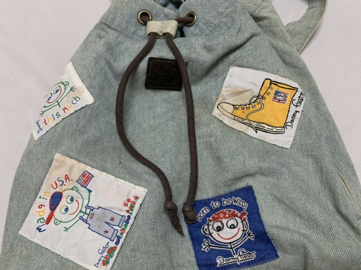 Vintage Vintage backpack- Denim Rucksack USA Size ONE SIZE - 5 Thumbnail