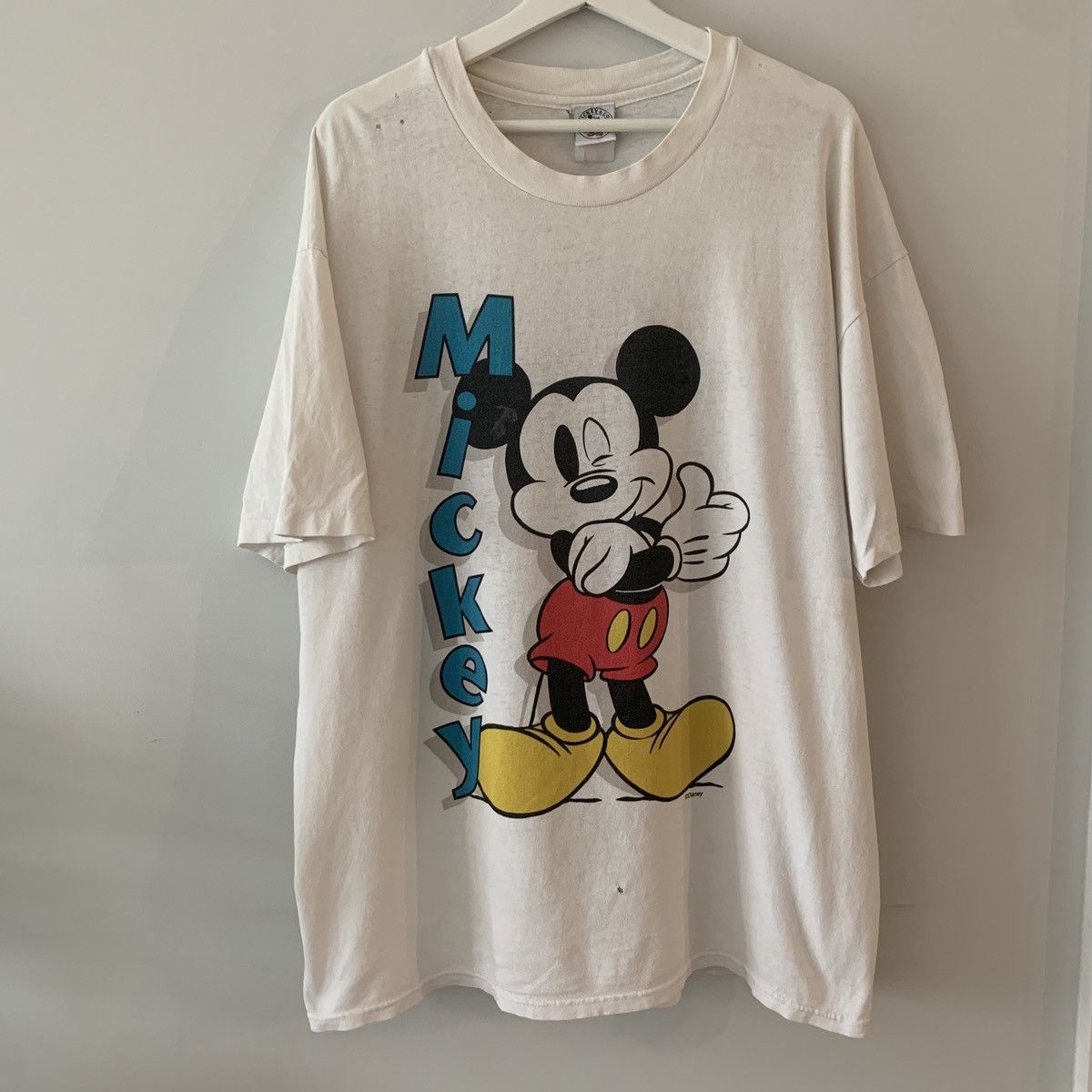 Disney × Mickey & Co. × Vintage 90s Mickey Mouse shirt - not leather parka jacket coat Size US XL / EU 56 / 4 - 1 Thumbnail