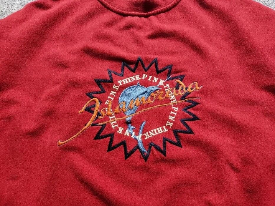 Japanese Brand Rare Vintage Blank Sweatshirt Think Pink Red Big Logo Size US L / EU 52-54 / 3 - 8 Thumbnail