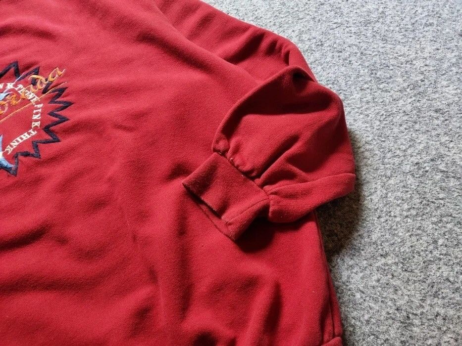 Japanese Brand Rare Vintage Blank Sweatshirt Think Pink Red Big Logo Size US L / EU 52-54 / 3 - 12 Thumbnail