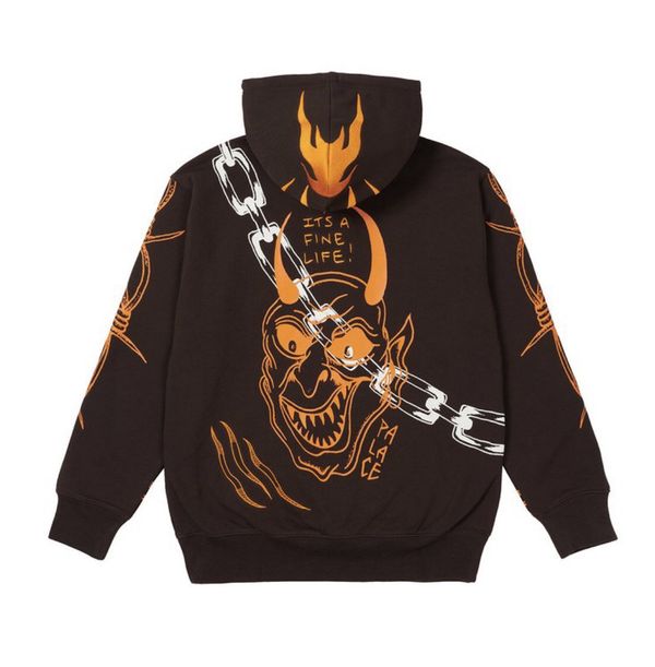 Palace Palace Lotties Devil Hoodie (Brown) | Grailed