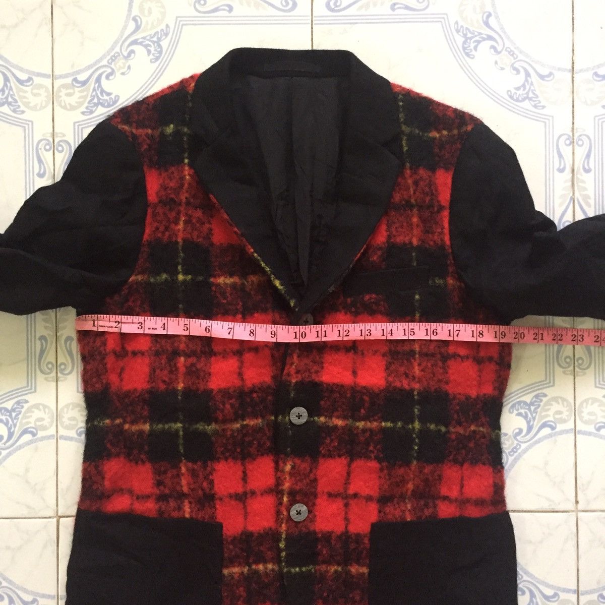 Japanese Brand Franklin Tailored Tokyo IOF Wool & Nylon Checkered Jacket Size US M / EU 48-50 / 2 - 11 Thumbnail