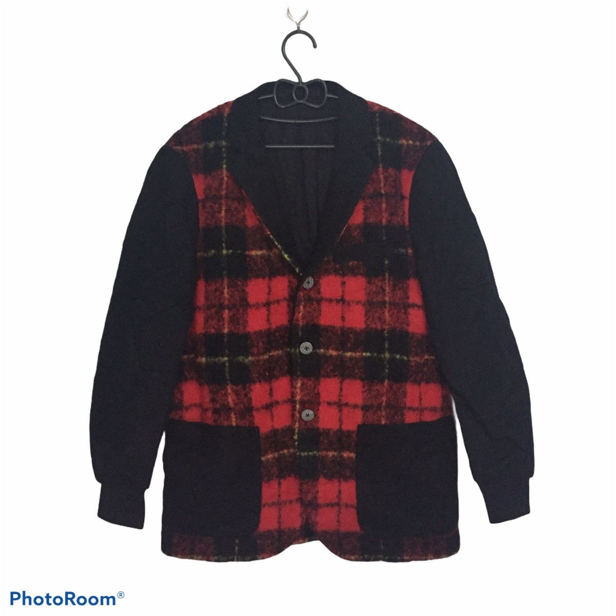 Japanese Brand Franklin Tailored Tokyo IOF Wool & Nylon Checkered Jacket Size US M / EU 48-50 / 2 - 1 Thumbnail