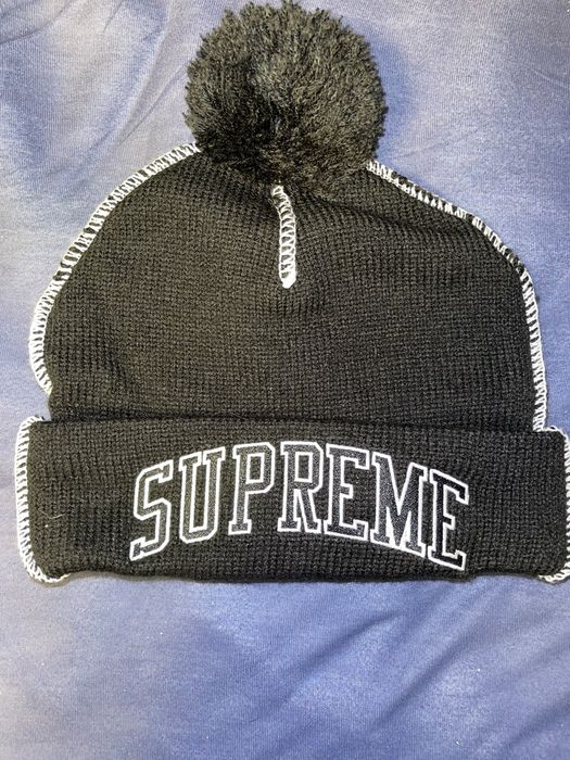 Supreme Contrast Stitch Arch Beanie | Grailed