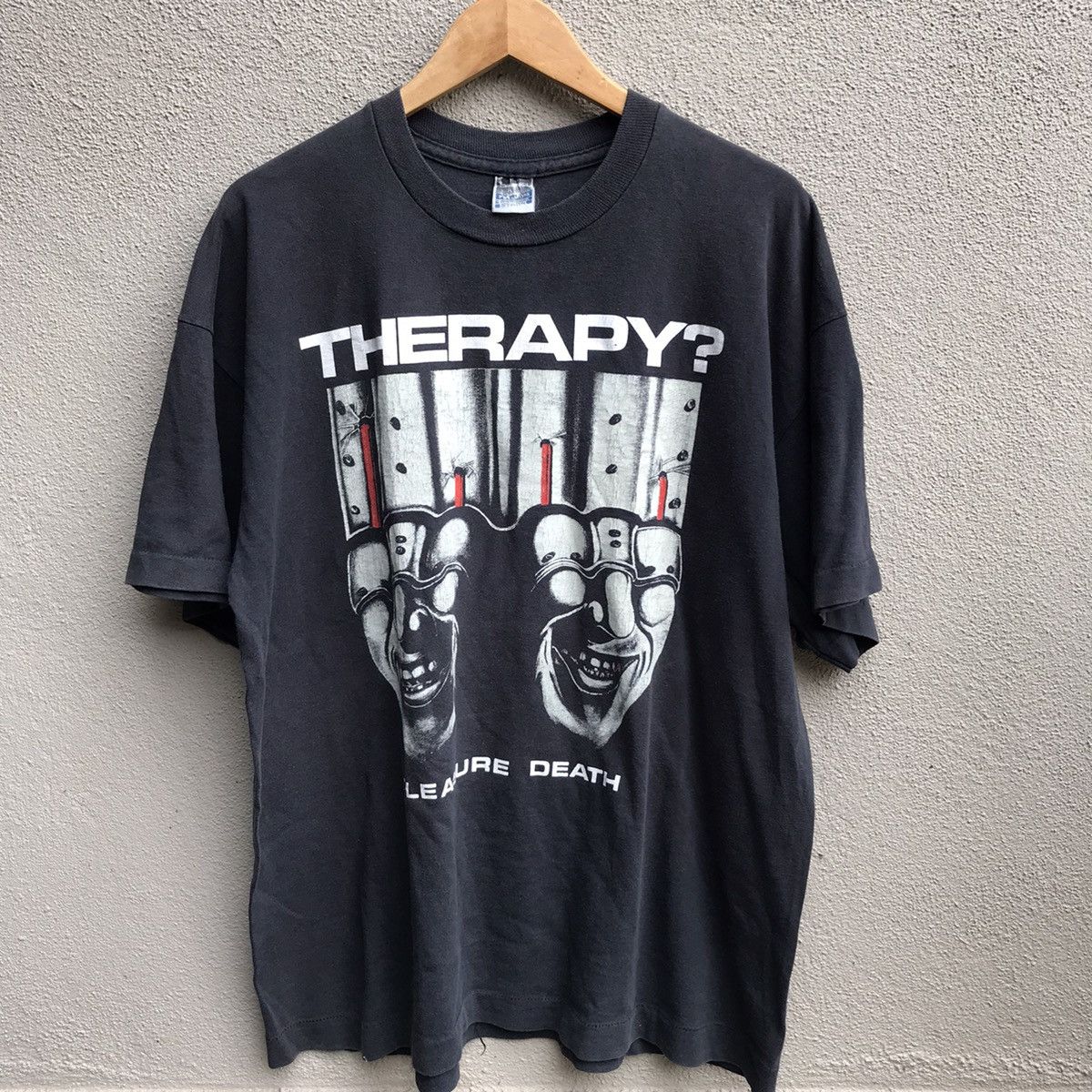 Band Tees Vintage rare 90s THERAPY band punk rock metal tee Size US XL / EU 56 / 4 - 2 Thumbnail