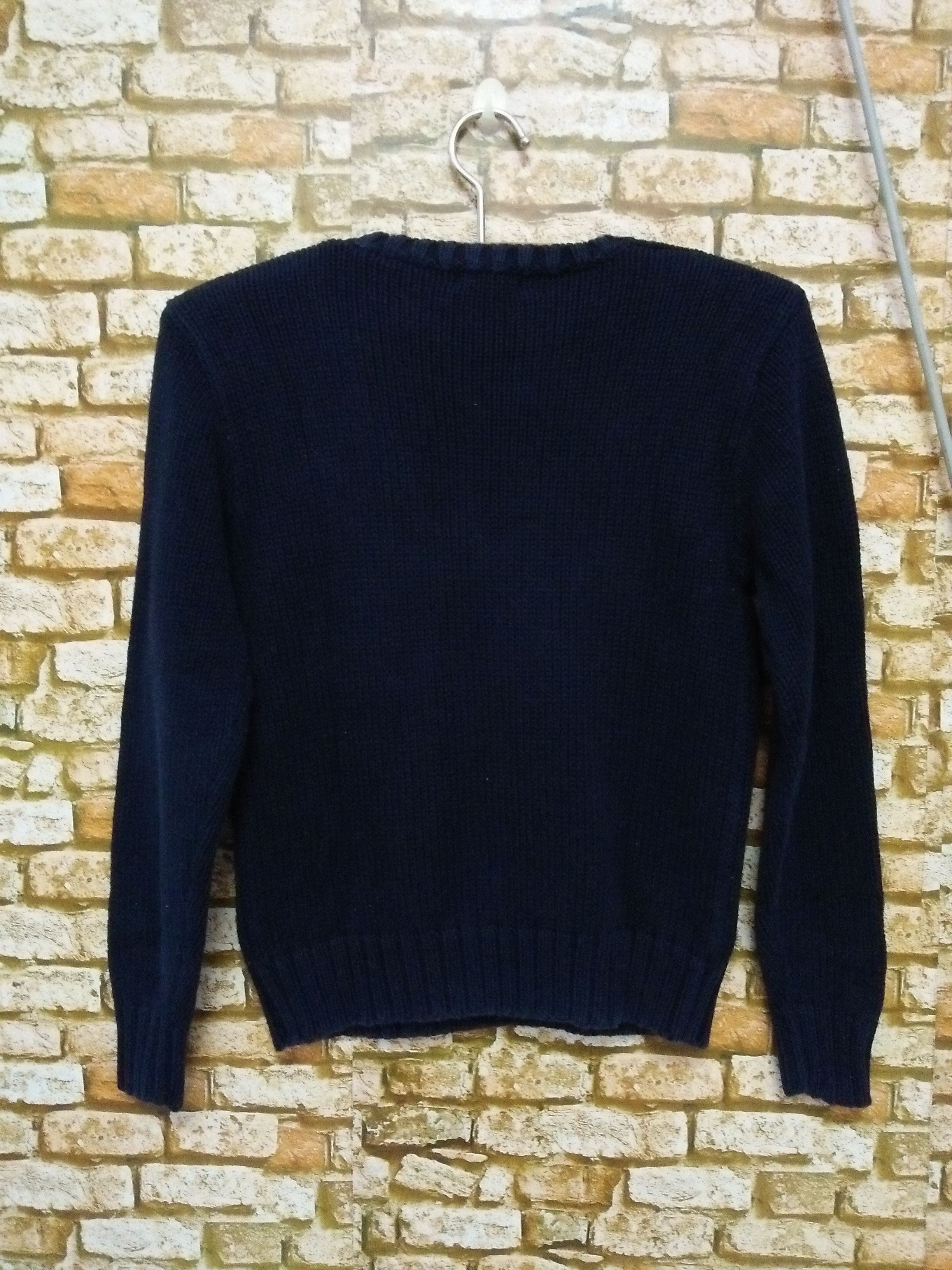 Polo Ralph Lauren × Vintage VTG POLO RALPH LAUREN BIG FLAG KNITWEAR (B107) Size US S / EU 44-46 / 1 - 4 Thumbnail