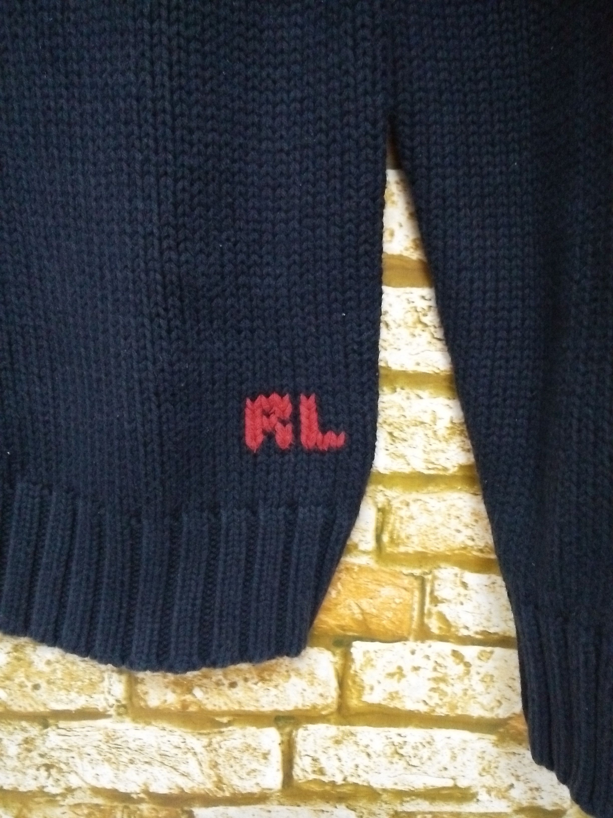 Polo Ralph Lauren × Vintage VTG POLO RALPH LAUREN BIG FLAG KNITWEAR (B107) Size US S / EU 44-46 / 1 - 2 Thumbnail
