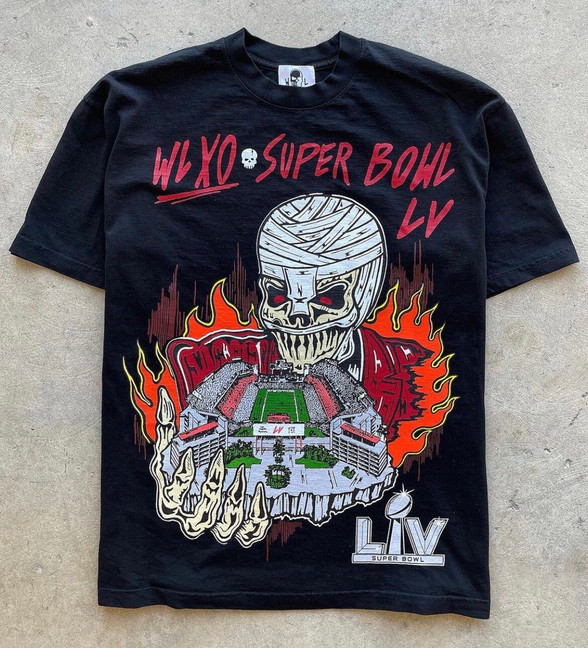 Men's Black Super Bowl LV Halftime Show The Weeknd x Warren Lotas XO T-Shirt