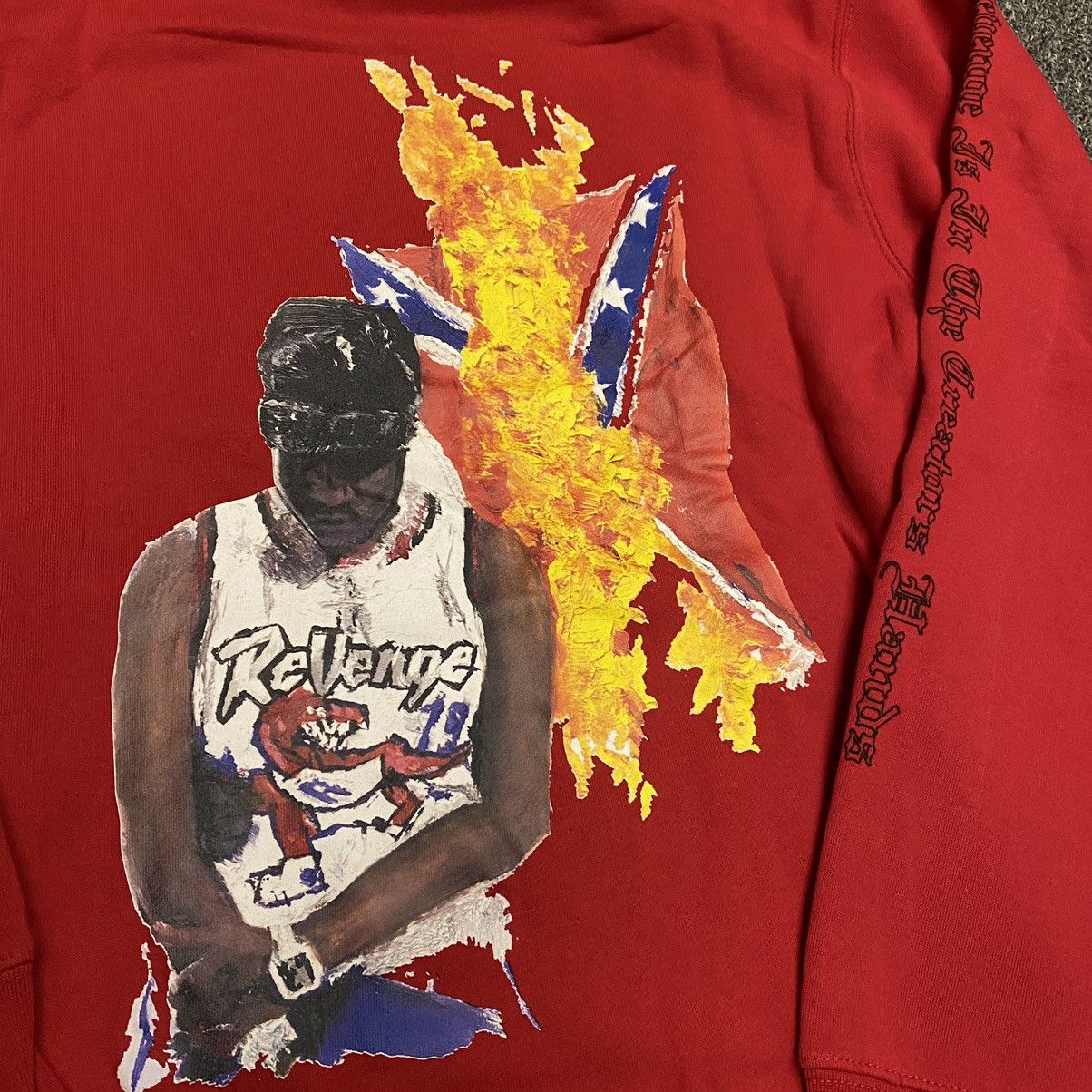 Revenge Revenge x Ski Mask Lightning Hoodie Red MEDIUM Size US M / EU 48-50 / 2 - 4 Thumbnail
