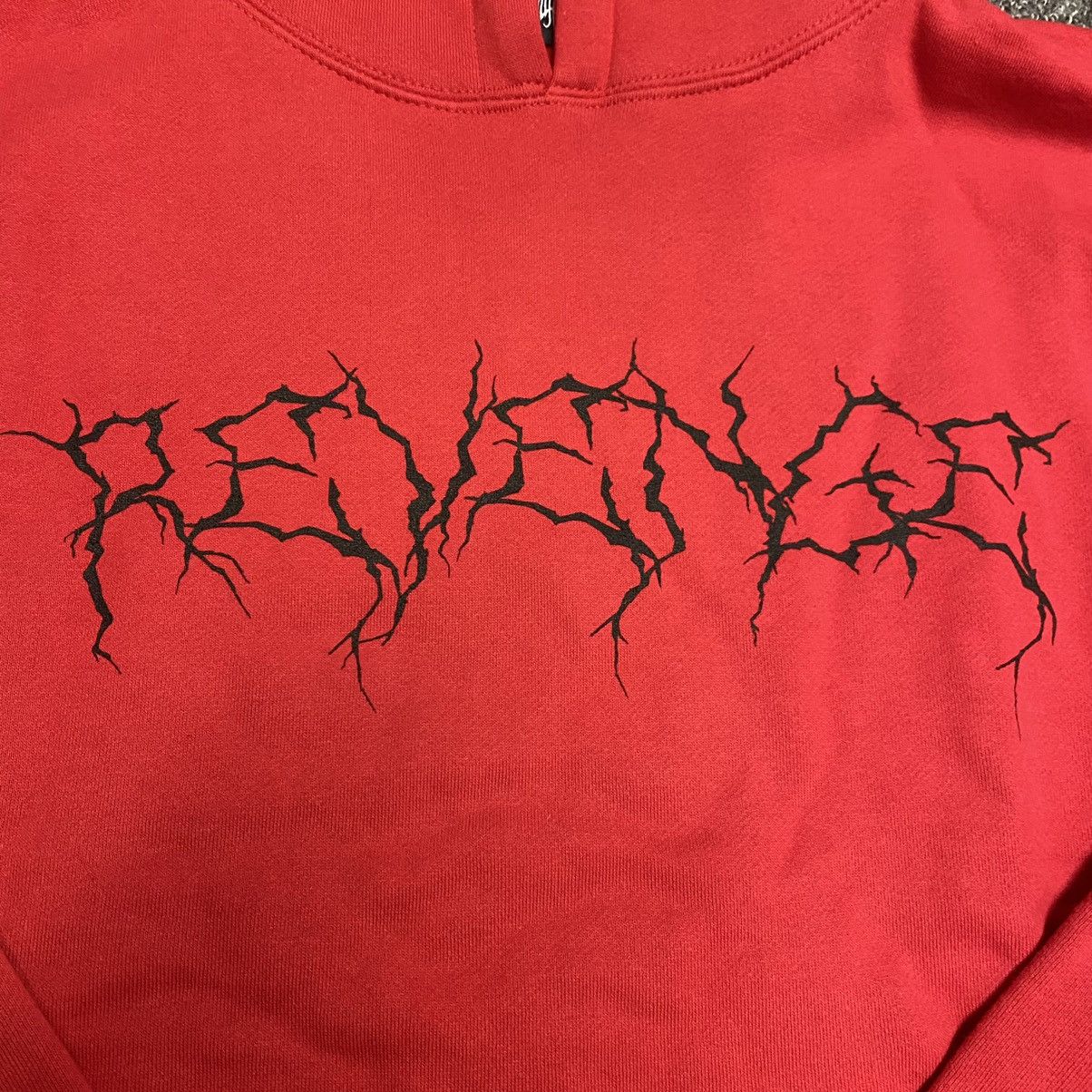Revenge Revenge x Ski Mask Lightning Hoodie Red MEDIUM Size US M / EU 48-50 / 2 - 7 Thumbnail