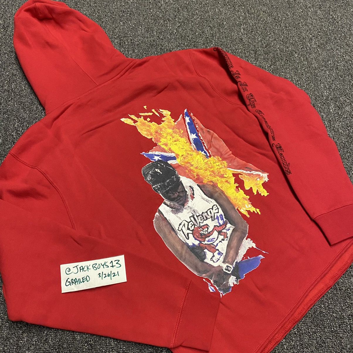 Revenge Revenge x Ski Mask Lightning Hoodie Red MEDIUM Size US M / EU 48-50 / 2 - 3 Thumbnail