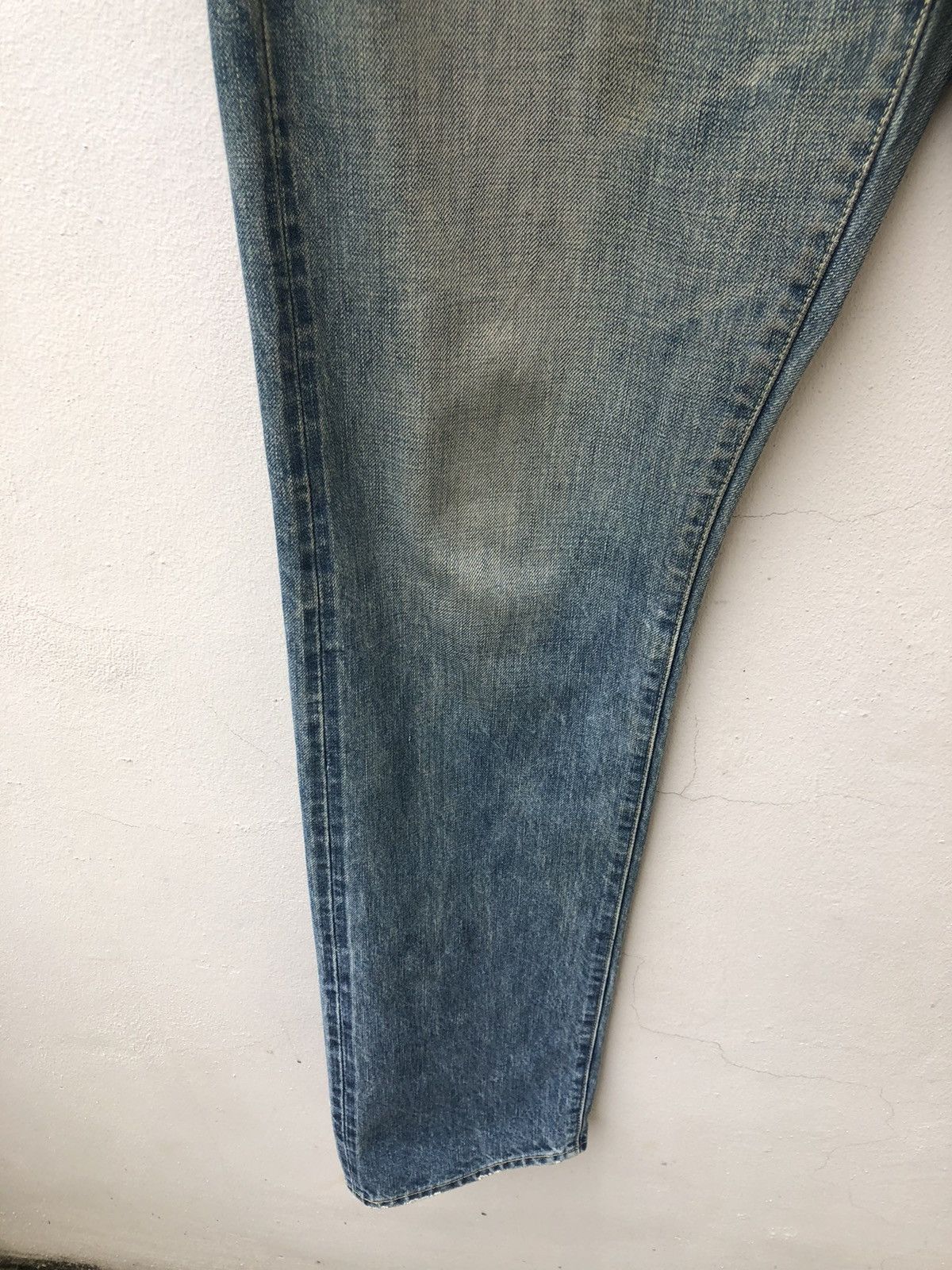 Japanese Brand Muveil Japan Dirty Distressed Selvedge Denim Jeans Size US 31 - 4 Thumbnail