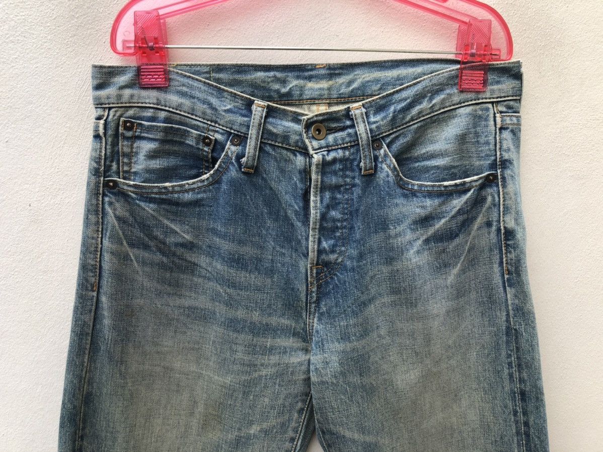 Japanese Brand Muveil Japan Dirty Distressed Selvedge Denim Jeans Size US 31 - 2 Thumbnail