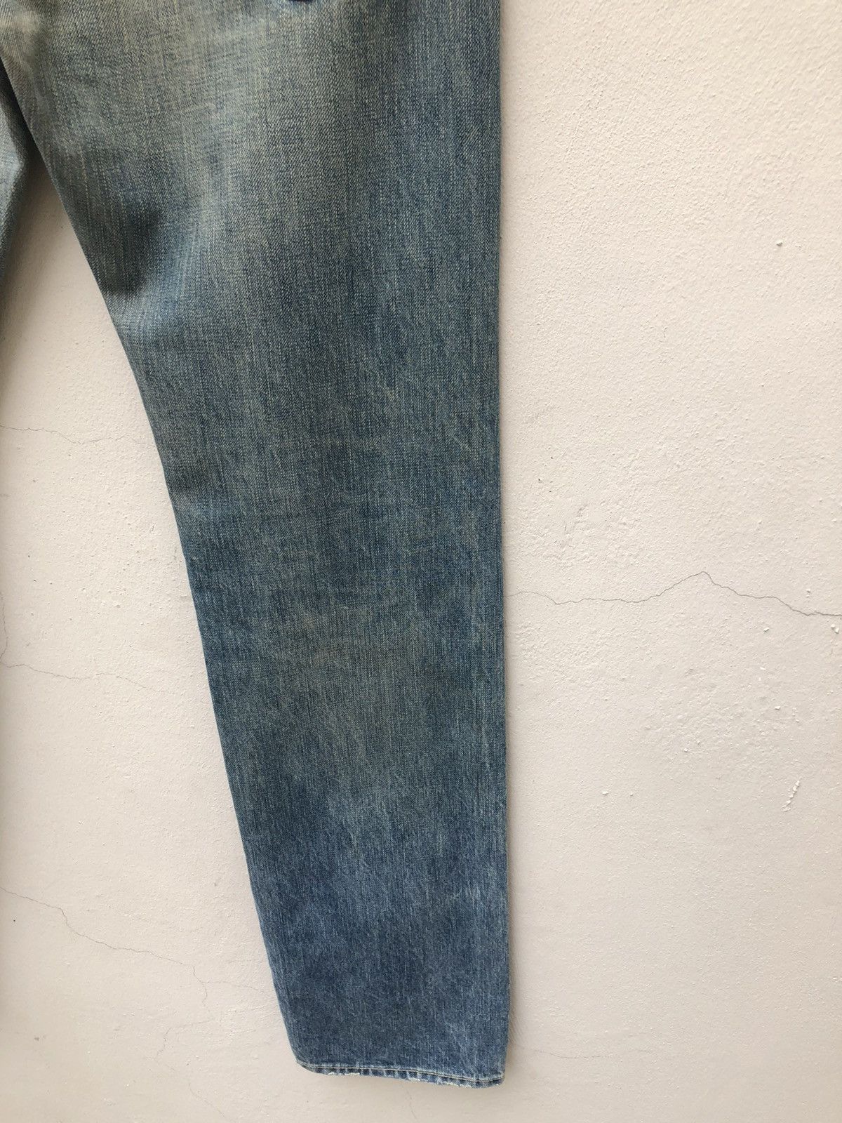 Japanese Brand Muveil Japan Dirty Distressed Selvedge Denim Jeans Size US 31 - 15 Thumbnail