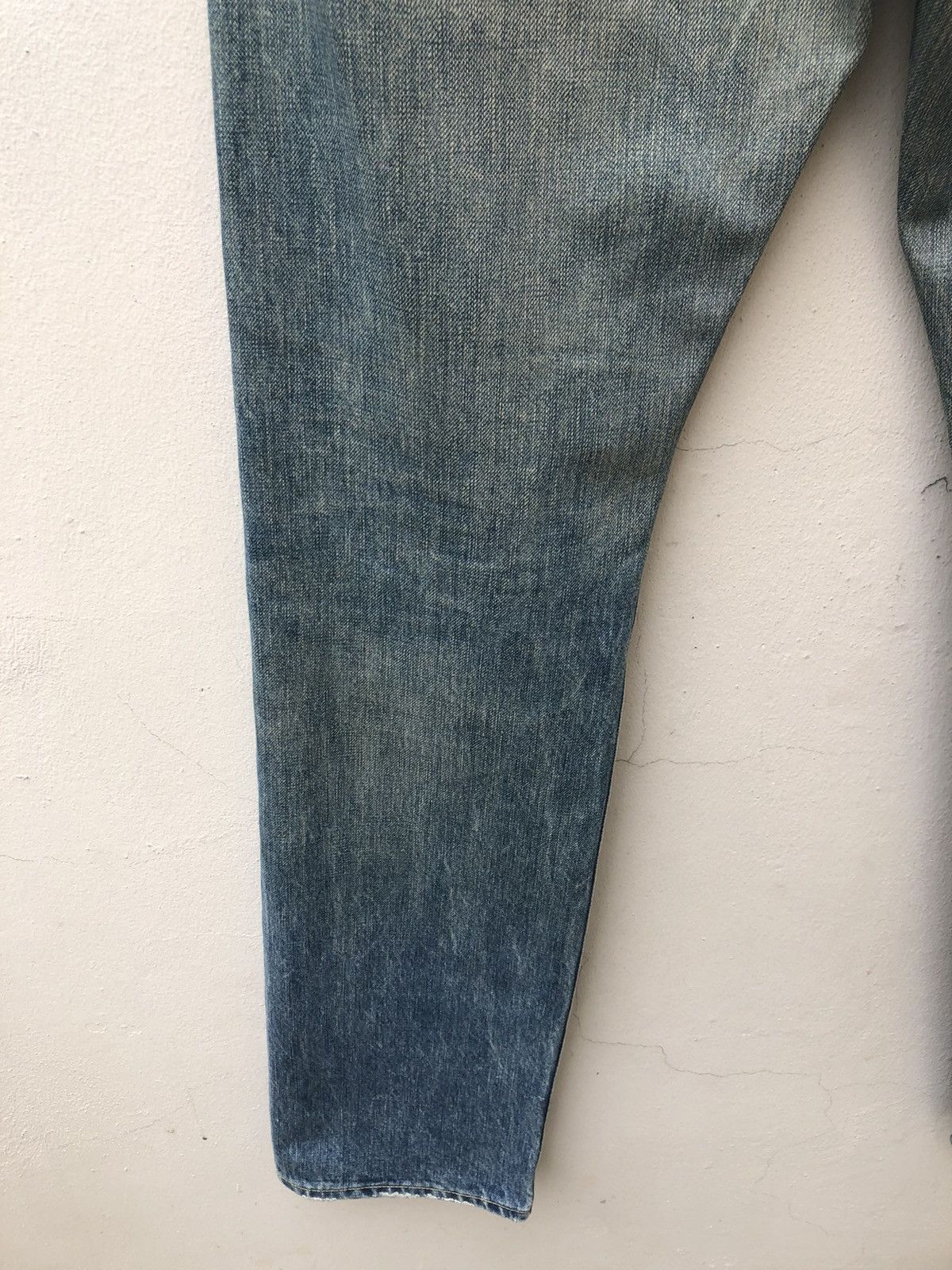 Japanese Brand Muveil Japan Dirty Distressed Selvedge Denim Jeans Size US 31 - 14 Thumbnail