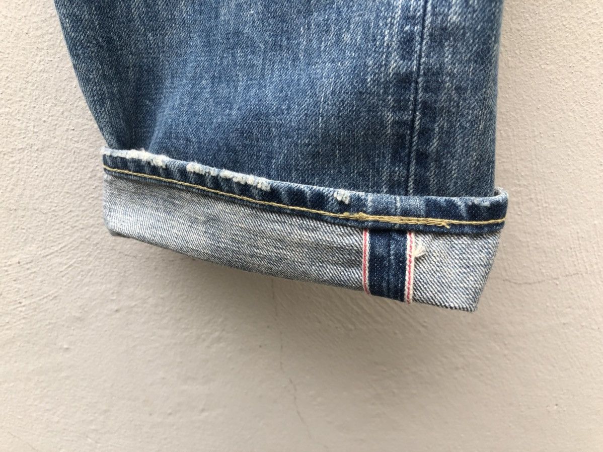 Japanese Brand Muveil Japan Dirty Distressed Selvedge Denim Jeans Size US 31 - 8 Thumbnail