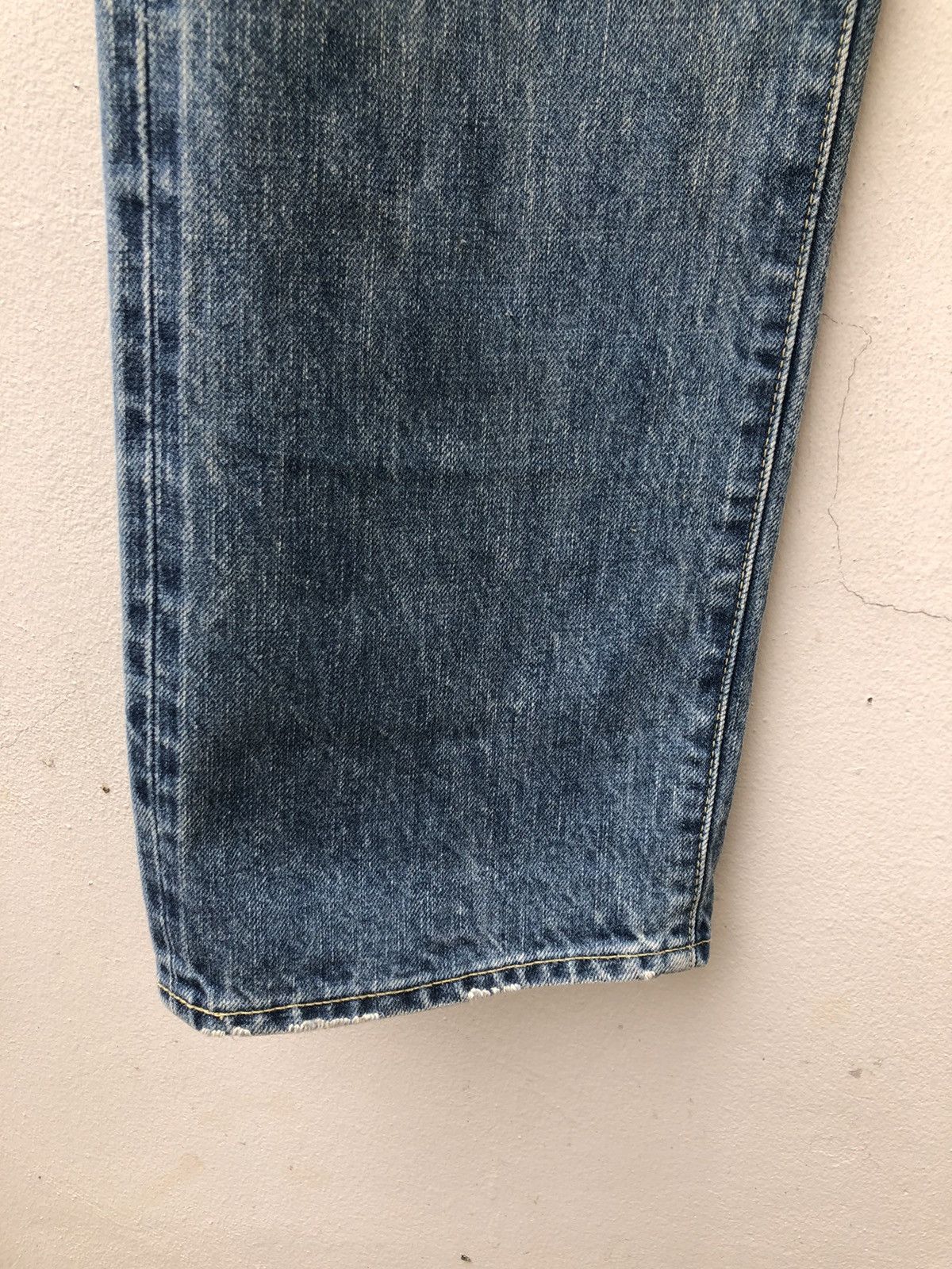 Japanese Brand Muveil Japan Dirty Distressed Selvedge Denim Jeans Size US 31 - 5 Thumbnail