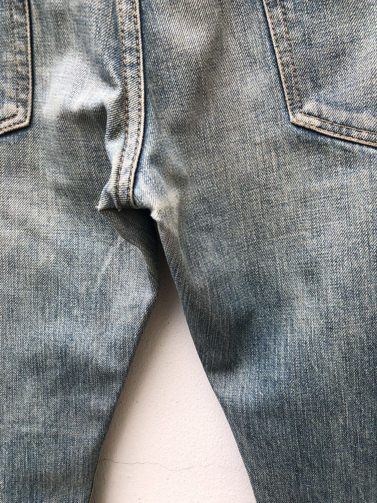 Japanese Brand Muveil Japan Dirty Distressed Selvedge Denim Jeans Size US 31 - 13 Thumbnail