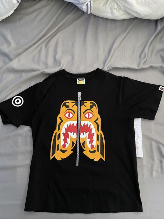 Bape BAPE Tiger Shark FUNTHERA MILITIA Shirt A Bathing Ape Large