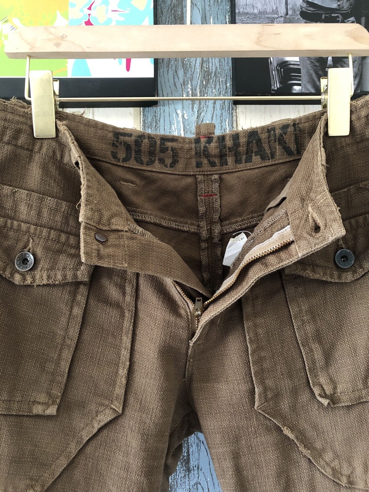Edwin × Seditionaries Vintage Edwin 505 Bush Pants Six Pocket Cargo Pants Size US 31 - 6 Thumbnail