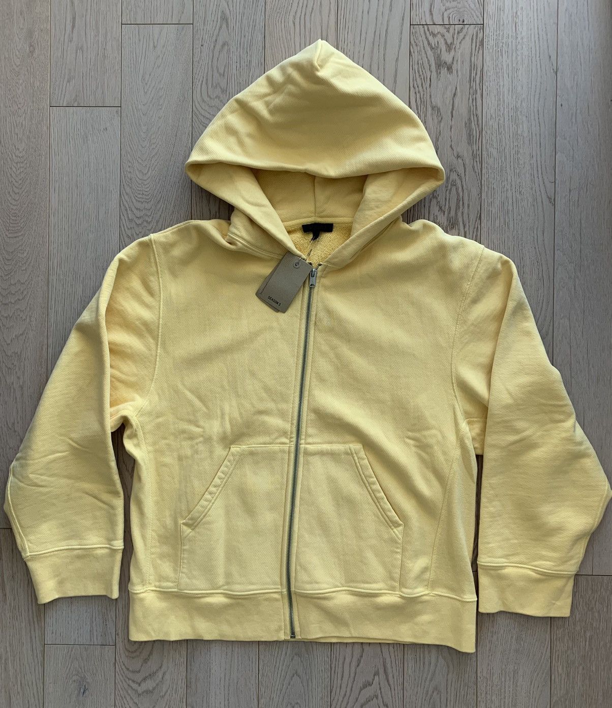 Yeezy Yeezy Season 3 Yellow Zip-Up Hoodie Size US M / EU 48-50 / 2 - 1 Thumbnail