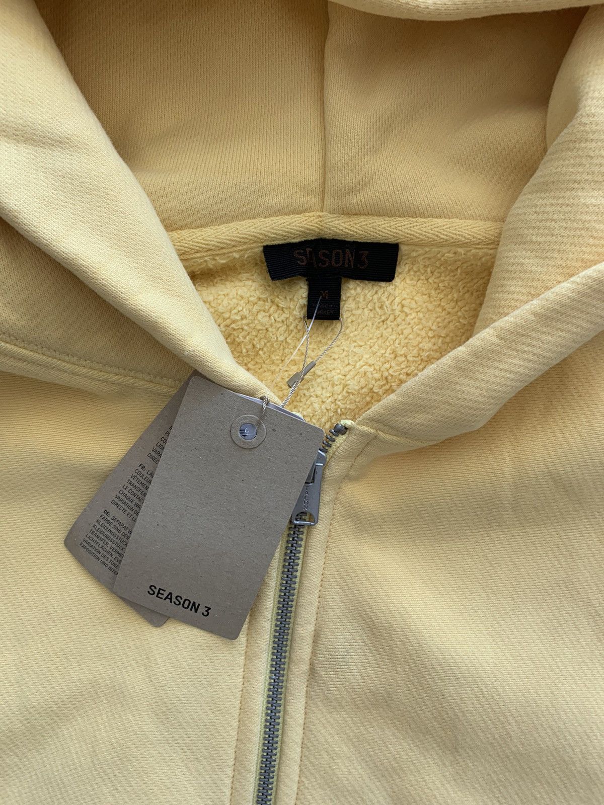 Yeezy Yeezy Season 3 Yellow Zip-Up Hoodie Size US M / EU 48-50 / 2 - 2 Thumbnail