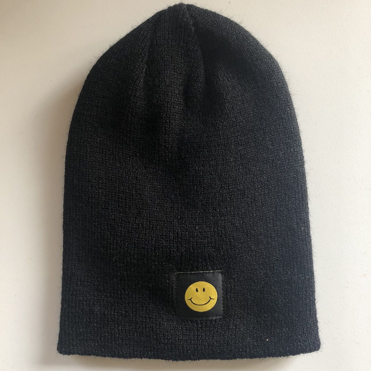Vintage NEW Smile Face Beanie BLACK Size ONE SIZE - 1 Thumbnail