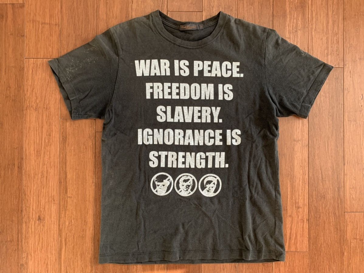 Undercover Undercover 1984 War is Peace Tee (Black-M) | Grailed