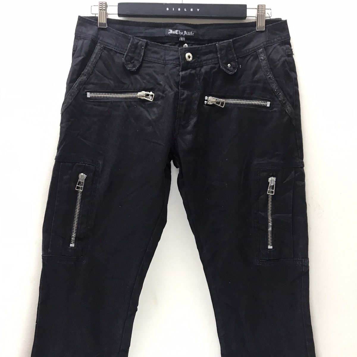 In The Attic In The Attic Multi Pocket Zipper Cargo Cropped Pant Size US 32 / EU 48 - 3 Thumbnail