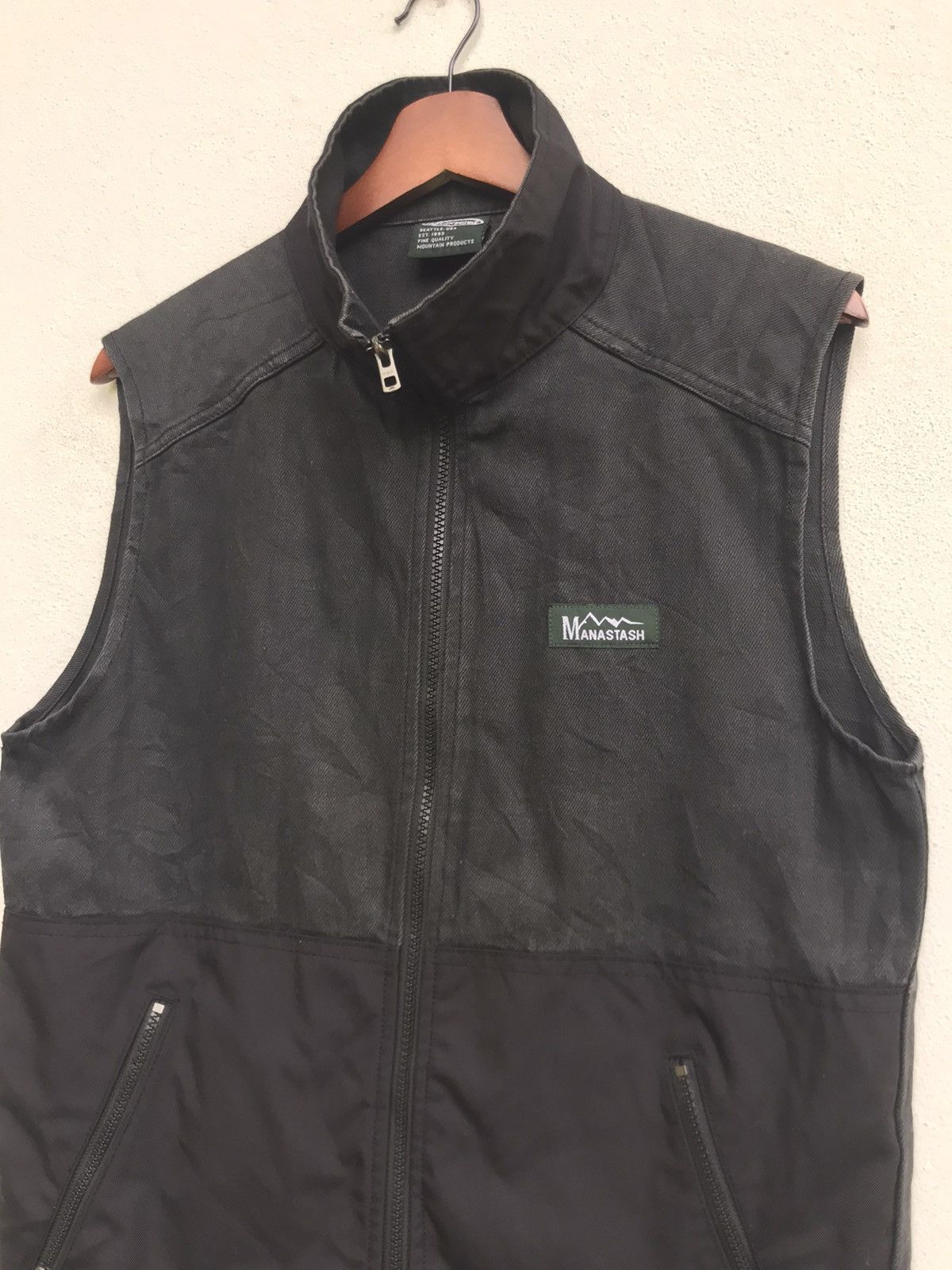 Manastash Manastash Denim Hem Vest Jacket Size US S / EU 44-46 / 1 - 5 Thumbnail