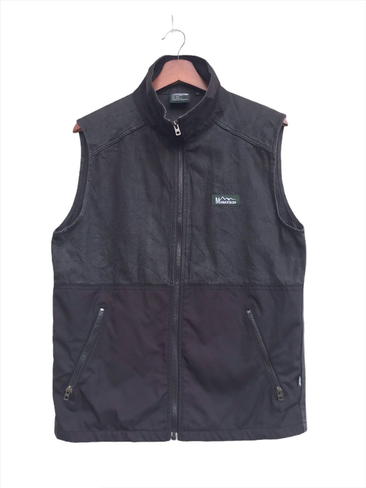 Manastash Manastash Denim Hem Vest Jacket Size US S / EU 44-46 / 1 - 1 Thumbnail