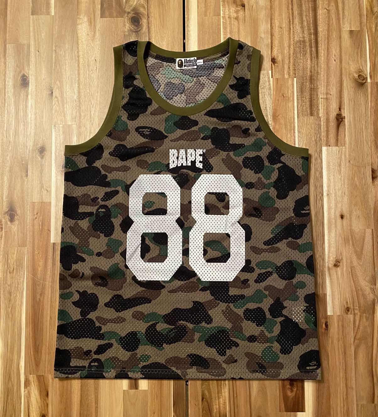 Bape BAPE Green Camo Jersey BRAND NEW Size US XXL / EU 58 / 5 - 1 Thumbnail
