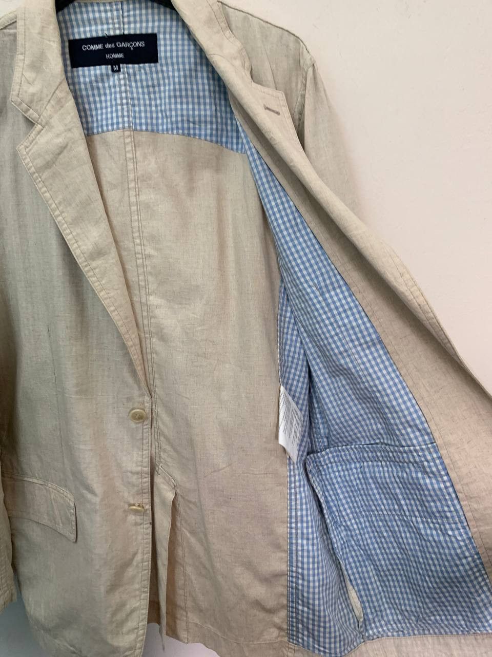 Comme des Garcons S/S05 CDG Homme Linen Coat Size US M / EU 48-50 / 2 - 5 Thumbnail