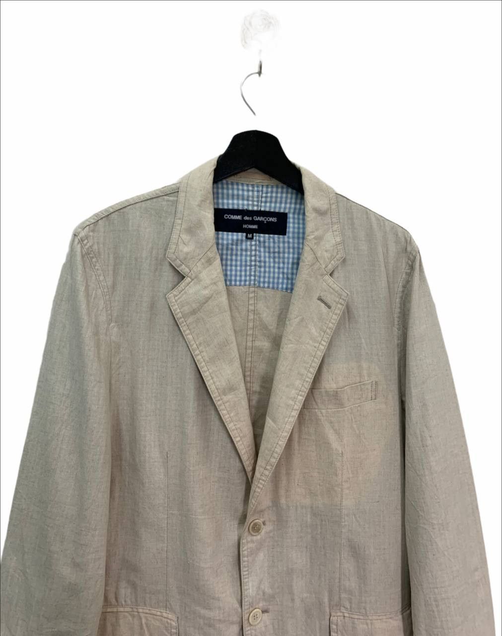 Comme des Garcons S/S05 CDG Homme Linen Coat Size US M / EU 48-50 / 2 - 8 Thumbnail