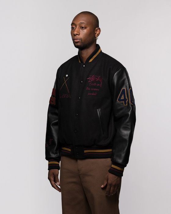 Stussy Stussy 40th Anniversary Varsity Jacket | Grailed