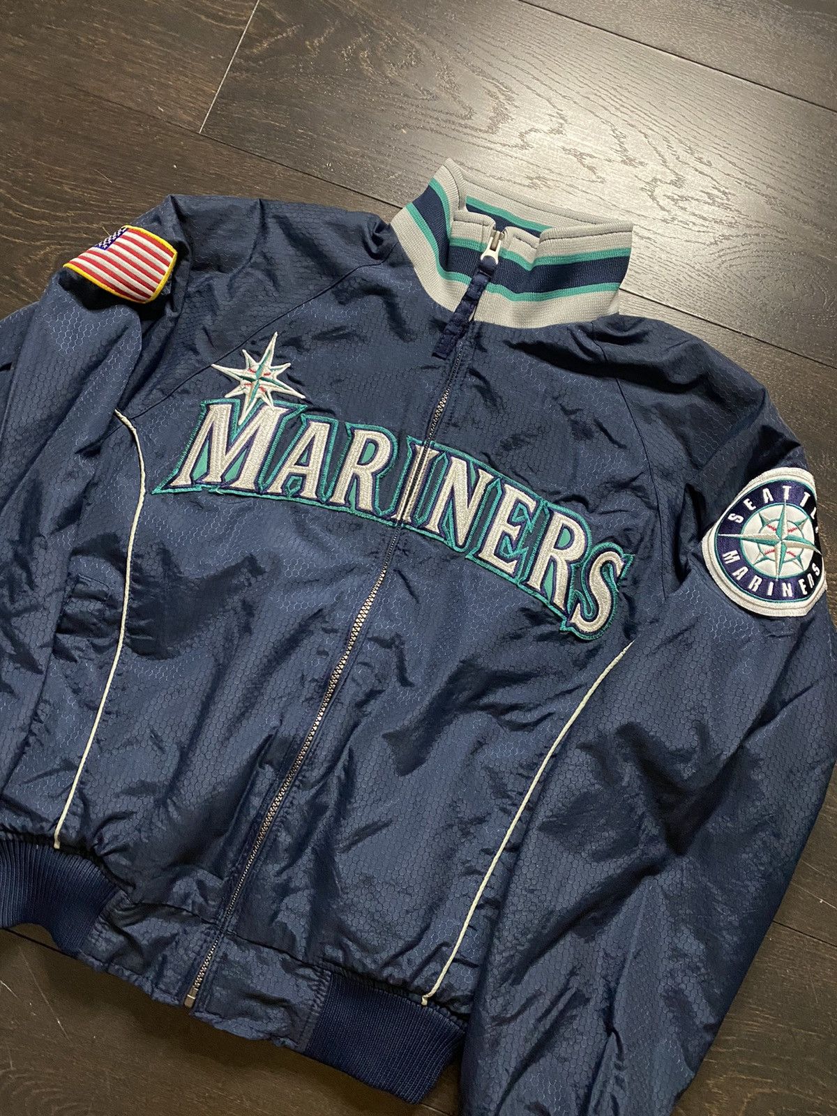 Vintage Vintage 90's Seattle Mariners Majestic Bomber Jacket