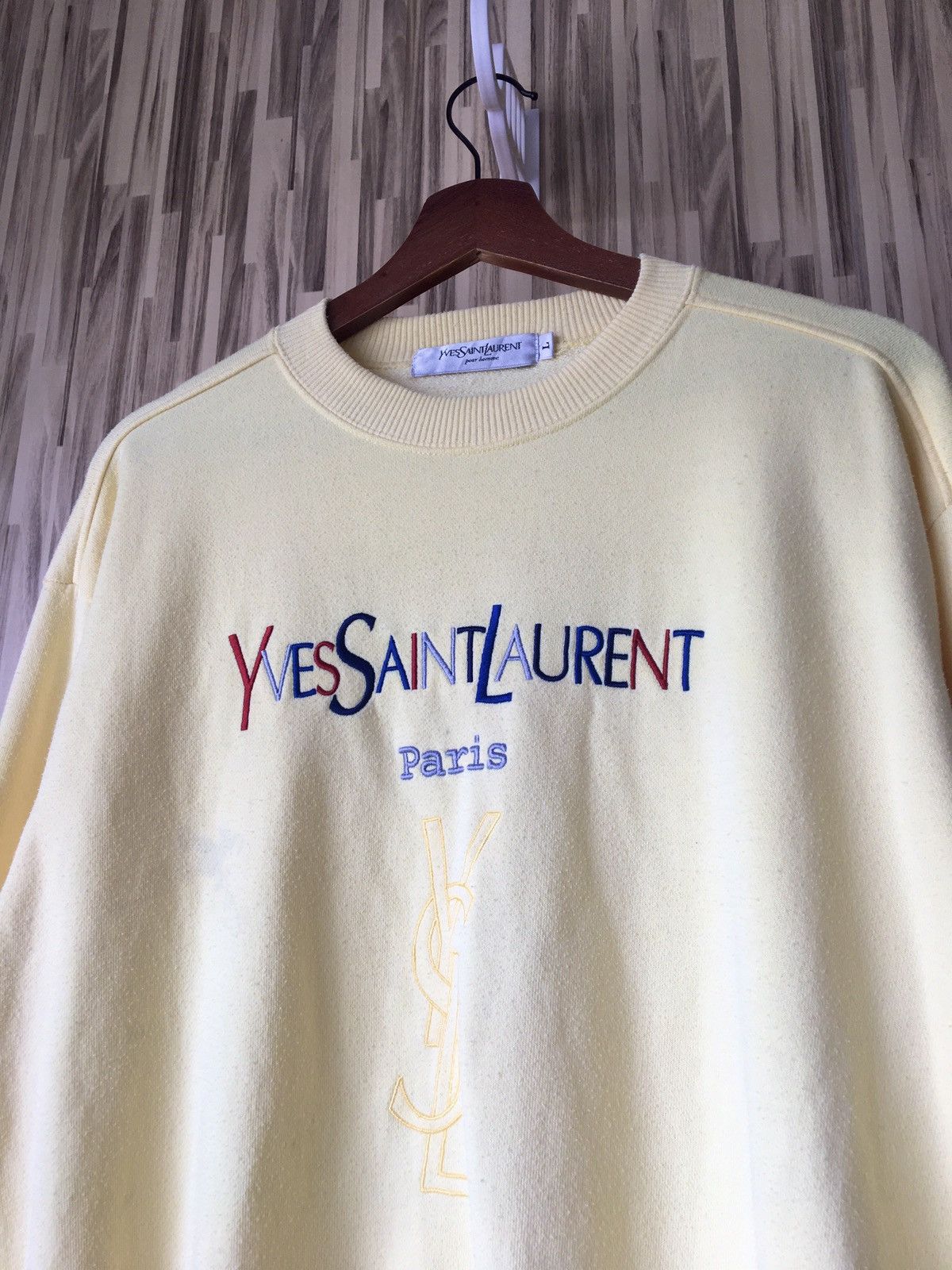 Ysl vintage sweatshirt sale